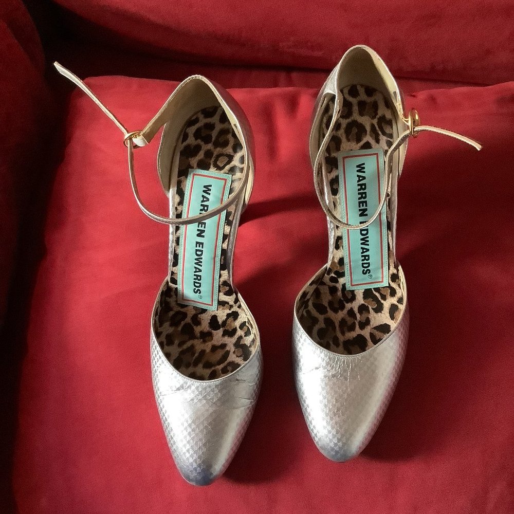 Warren Edwards Ladies Silver Shoes